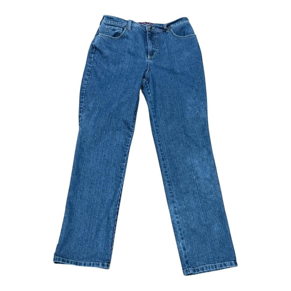Gloria Vanderbilt Jeans Womens 8 Blue Amanda Denim Stretch Classic Tapered Missy